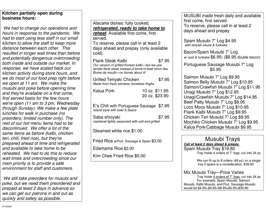 Takahashi Market San Mateo Takahashi Market was started back in